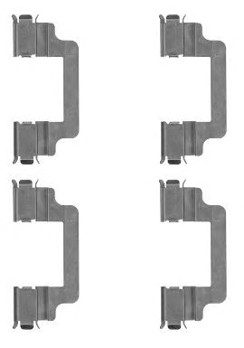 HELLA PAGID 8dz355204731 -  Комплектующие, колодки дискового тормоза